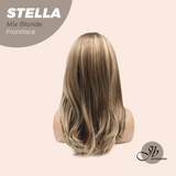 JBEXTENSION Peluca de encaje frontal para mujer de longitud media marrón de 22 pulgadas ROBY 150% de densidad