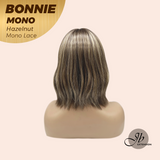 [PRE-ORDER] JBEXTENSION BONNIE MONO Full Monofilament Handmade Full Lace Full Hand Tied Wig 12 Inches Hazelnut Mono Lace Handmade Futura Fiber Glueless Wig BONNIE MONO HAZELNUT【BENDY EAR TABS】