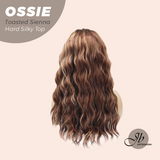[PRE-ORDER] JBEXTENSION 22 Inches Scalpiana Long Wave Toasted Sienna 3.5X4 Hard Silky Top Natural Scalp Effect Wig with Bangs OSSIE