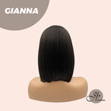 JBEXTENSION 12 Inches Bob Cut Black With Blonde Highlight Wig GIANNA