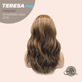 [PRE-ORDER] JBEXTENSION 18 Inches Caramel Pre-Cut 13X6 Free Part Snowflake Lace Frontlace Glueless Wig TERESA PRO - CARAMEL【BENDY EAR TABS】