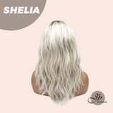 JBEXTENSION 18 Inches Wave White Blonde Women Fashion Full Machine Wig SHELIA【PERMATEASE】