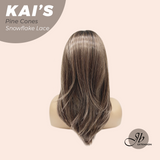 JBEXTENSION 18 Inches Pine Cones Pre-Cut Snowflake Lace Frontlace Glueless Wig KAI'S PINE CONES【PERMATEASE】【BENDY EAR TABS】