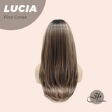 JBEXTENSION 21 Inches Natural Style Pine Cones Wig with Bangs LUCIA PINE CONES