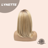 JBEXTENSION 14 Inches Honey Blonde Women Fashion Full Machine Wig LYNETTE【PLUS PERMATEASE】【BENDY EAR TABS】