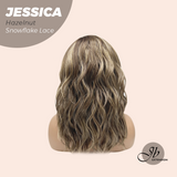 [PRE-ORDER] JBEXTENSION 16 Inches Hazelnut Curly Pre-Cut Side Part Snowflake Lace Frontlace Glueless Wig JESSICA HAZELNUT【BENDY EAR TABS】