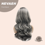 JBEXTENSION 20 Inches Black Curly Pre-Cut Frontlace Glueless Black Sapphire Wig NEVAEH