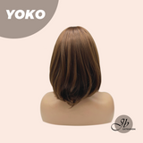JBEXTENSION 10 Inches Short Copper Mocha Wig with Bangs YOKO