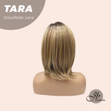 JBEXTENSION 12 Inches Shatush Mix Blonde Pre-Cut Side Part Snowflake Lace Frontlace Glueless Wig TARA SNOWFLAKE【BENDY EAR TABS】