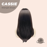JBEXTENSION Peluca marrón fría con corte Bob corto de 16 pulgadas con flequillo FEDERICA