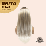 [PRE-ORDER] JBEXTENSION BRITA MONO Monofilament Handmade Wig 6X5 Full Monofilament Hand Tied Top Wig 22 Inches Light Blonde Mono Lace Wig with Anti-slip Silicone Strips Glueless Wig BRITA MONO【BENDY EAR TABS】