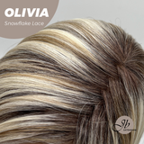 [PRE-ORDER] JBEXTENSION 17 Inches Mix Blonde Pre-Cut Side Part Snowflake Lace Frontlace Glueless Wig OLIVIA SNOWFLAKE【BENDY EAR TABS】