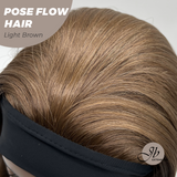 JBEXTENSION 18 Inches Light Brown Headband Wig POSE FLOW HAIR - LIGHT BROWN
