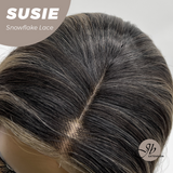 JBEXTENSION Peluca marrón recta de 22 pulgadas con flequillo ELENA B BROWN