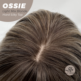 [PRE-ORDER] JBEXTENSION 22 Inches Scalpiana Long Wave Light Mix Blonde 3.5X4 Hard Silky Top Natural Scalp Effect Wig with Bangs OSSIE LIGHT MIX BLONDE