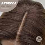 JBEXTENSION 20 Inches Long Light Mocha Women Pre-Cut Frontlace Glueless Wig REBECCA LIGHT MOCHA