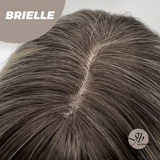 JBEXTENSION 12 Inches Bob Ombre Rooted Blonde Wavy Wig with Bangs BRIELLE