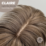 [PRE-ORDER] JBEXTENSION 22 Inches Scalpiana Light Mix Blonde 3.5X4 Hard Silky Top Natural Scalp Effect Women Wig With Bangs CLAIRE SILKY TOP LIGHT MIX BLONDE