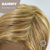 JBEXTENSION 15 Inches Honey Blonde Pre-Cut Snowflake Lace Frontlace Glueless Wig SAMMY【PERMATEASE】