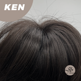 JBEXTENSION Short Hair 30% Real Human Hair Midnight Brown( Black/Brown) Unisex Wig Man Wig KEN