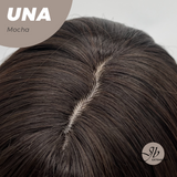 JBEXTENSION 22 Inches Mocha Wave with Bangs Wig UNA MOCHA
