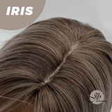 JBEXTENSION 22 Inches Curly Pinkish Blonde Highlight Wig IRIS