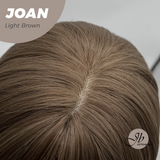 JBEXTENSION 10 Inches Bob Cut Light Brown Wig with Bangs JOAN LIGHT BROWN