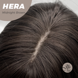 JBEXTENSION 28 Inches Long Wave Midnight Brown(Black/Brown) Wig with Bangs HERA MIDNIGHT BROWN