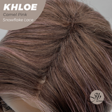 [PRE-ORDER] JBEXTENSION 12 Inches Bob Cut Camel Pink Pre-Cut Snowflake Lace Frontlace Glueless Wig KHLOE CAMEL PINK【PERMATEASE】【BENDY EAR TABS】- M/L
