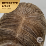 JBEXTENSION BRIDGETTE MONO Monofilament Handmade Wig 6X5 Full Monofilament Hand Tied Top Wig 16 Inches Curly Honey Blonde Mono Lace Wig with Anti-slip Silicone Strips Glueless Wig BRIDGETTE MONO【BENDY EAR TABS】