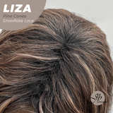 JBEXTENSION 19 Inches Deep Curly Pine Cones Pre-Cut Snowflake Lace Frontlace Glueless Wig LIZA SNOWFLAKE PINE CONES【PERMATEASE】【BENDY EAR TABS】