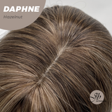 JBEXTENSION 29 Inches Long Body Wave Hazelnut Wig With Bangs DAPHNE HAZELNUT