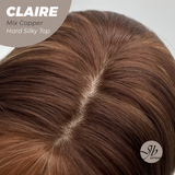 JBEXTENSION PELUCA MUJER 22 PULGADAS COLOR MARRÓN CLARO CON FLECOS CLAIRE