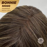 [PRE-ORDER] JBEXTENSION BONNIE MONO Full Monofilament Handmade Full Lace Full Hand Tied Wig 12 Inches Hazelnut Mono Lace Handmade Futura Fiber Glueless Wig BONNIE MONO HAZELNUT【BENDY EAR TABS】