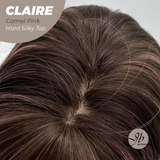 [PRE-ORDER] JBEXTENSION 22 Inches Scalpiana Camel Pink 3.5X4 Hard Silky Top Natural Scalp Effect Women Wig With Bangs CLAIRE SILKY TOP CAEML PINK