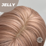 JBEXTENSION 24 Inches Long Straight Pink Wig with Bangs JELLY