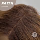 JBEXTENSION 14 Inches Wave Copper Pre-Cut Side Part Frontlace Glueless Black Sapphire Wig FAITH