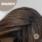 JBEXTENSION 18 Inches Ash Brown Women Fashion Full Machine Wig MADDY【PERMATEASE】