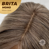 [PRE-ORDER] JBEXTENSION BRITA MONO Monofilament Handmade Wig 6X5 Full Monofilament Hand Tied Top Wig 22 Inches Light Blonde Mono Lace Wig with Anti-slip Silicone Strips Glueless Wig BRITA MONO【BENDY EAR TABS】