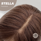 JBEXTENSION 16 Inches Apricot Curly Women Pre-Cut Frontlace Glueless Wig STELLA