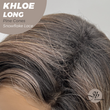JBEXTENSION 18 Inches Pine Cones Pre-Cut Snowflake Lace Frontlace Glueless Wig KHLOE LONG PINE CONES【PERMATEASE】【BENDY EAR TABS】