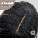 JBEXTENSION Peluca de encaje frontal para mujer de longitud media marrón de 22 pulgadas ROBY 150% de densidad