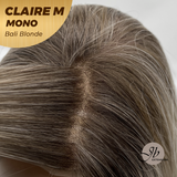 [PRE-ORDER] JBEXTENSION CLAIRE MONO Partial Monofilament Wig 22 Inches Bali Blonde Curly Partial Mono Lace Glueless Wig CLAIRE MONO BALI BLONDE【BENDY EAR TABS】