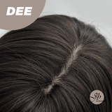 JBEXTENSION 14 Inches Midnight Brown( Black/Brown) Wig with Bangs DEE