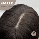 JBEXTENSION 27 Inches Long Wave Midnight Brown(Black/Brown) Wig with Bangs HALLE MIDNIGHT BROWN