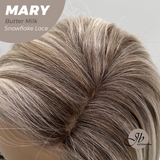JBEXTENSION 14 Inches Butter Milk Pre-Cut Side Part Snowflake Lace Frontlace Glueless Wig MARY BUTTER MILK【BENDY EAR TABS】