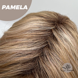 JBEXTENSION 14 Inches Ash Strawberry Blonde Women Fashion Full Machine Wig PAMELA【PERMATEASE】