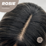 JBEXTENSION 16 Inches Hazelnut Curly Women Pre-Cut Frontlace Glueless Wig with Bangs ROSIE HAZELNUT