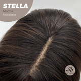 JBEXTENSION Peluca de encaje frontal para mujer de longitud media marrón de 22 pulgadas ROBY 150% de densidad