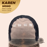 [PRE-ORDER] JBEXTENSION KAREN MONO Full Monofilament Handmade Full Lace Full Hand Tied Wig 20 Inches Pine Cones Mono Lace Handmade Futura Fiber Wig with Anti-slip Silicone Strips Glueless Wig KAREN MONO - PINE CONES【BENDY EAR TABS】
